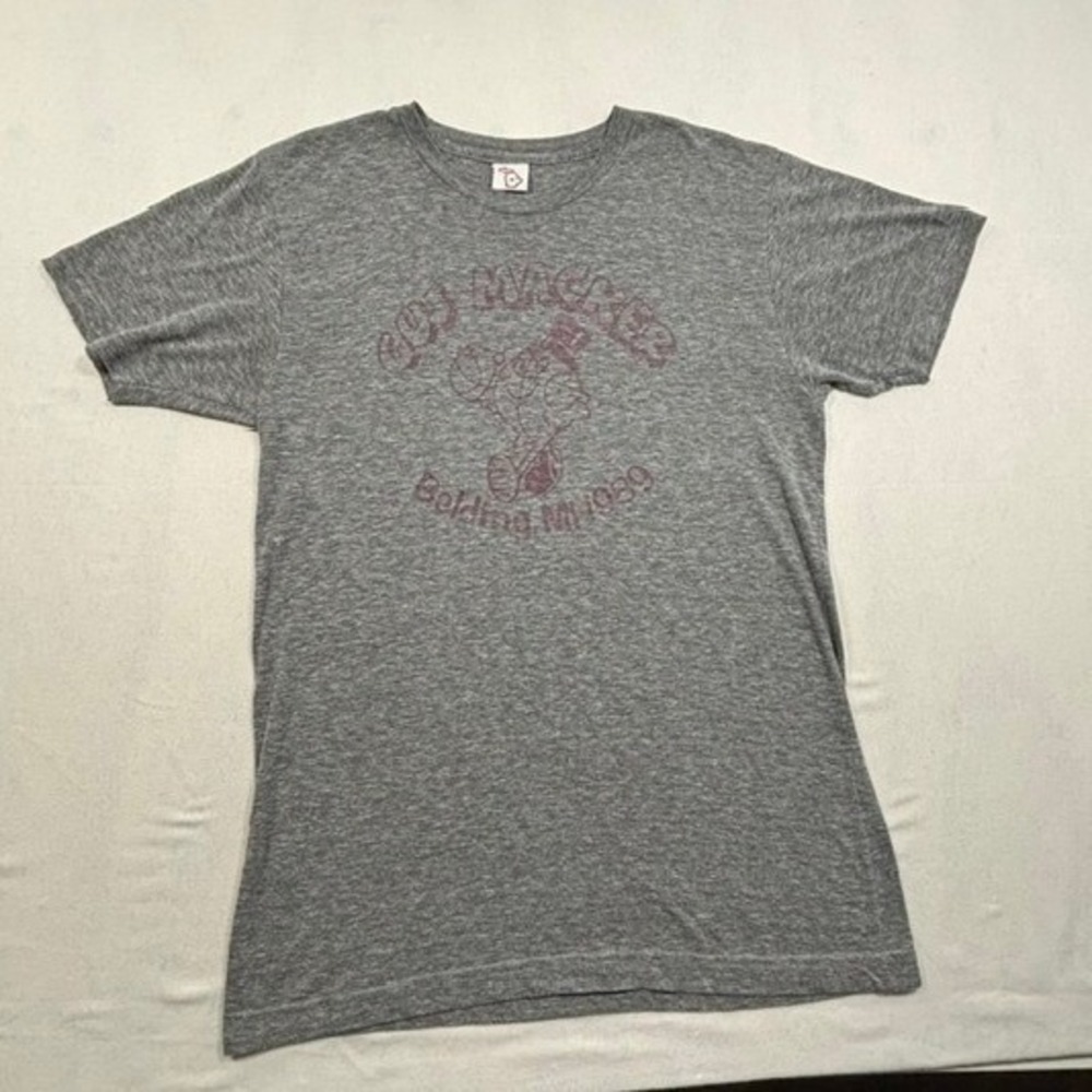 The Mitten State Gus Macker Belding MI 1989 Basketball T-Shirt Gray Mens M